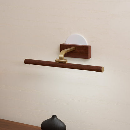 Walnut Linear LED Wall Light - Dimmable, Energy Efficient Illumination