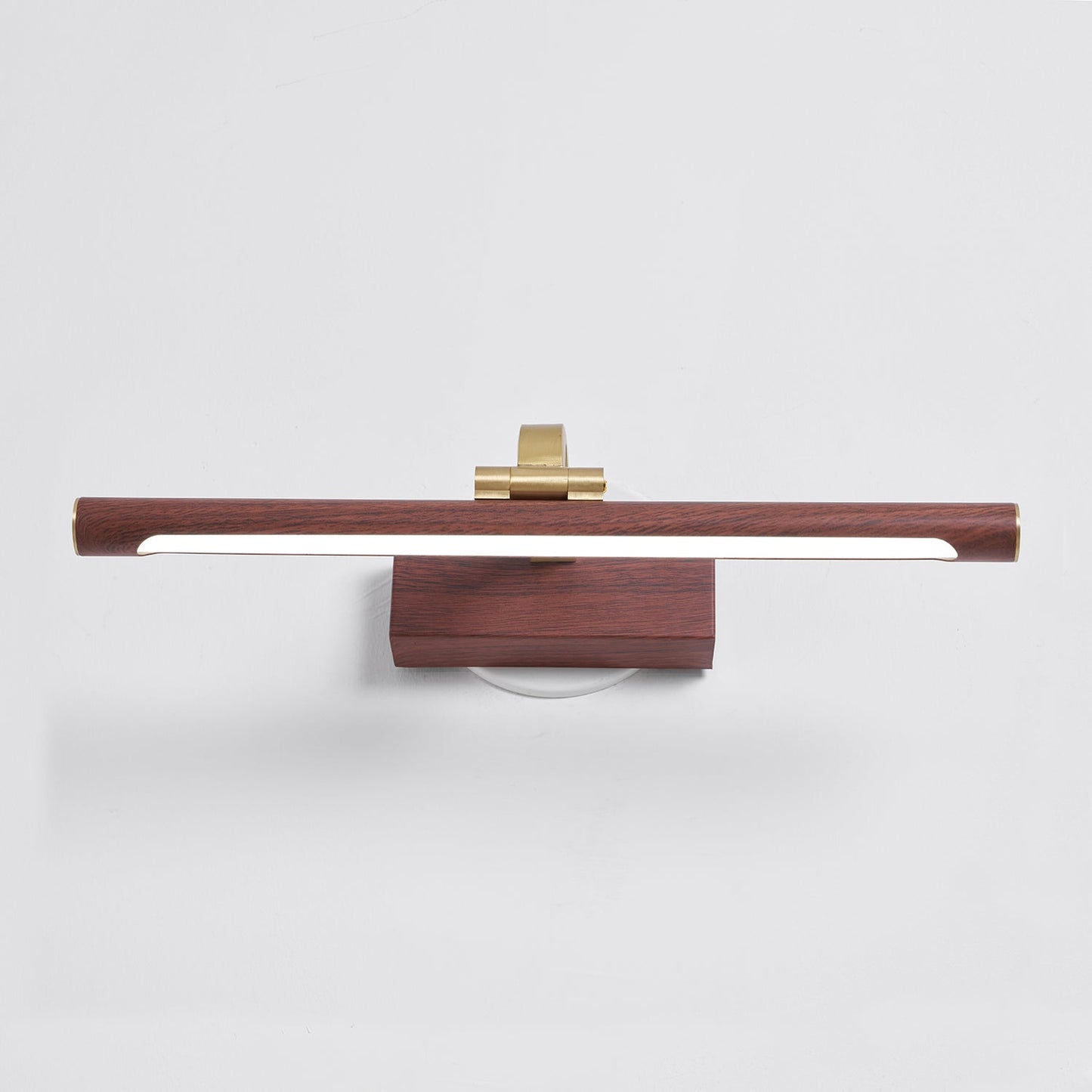 Walnut Linear LED Wall Light - Dimmable, Energy Efficient Illumination