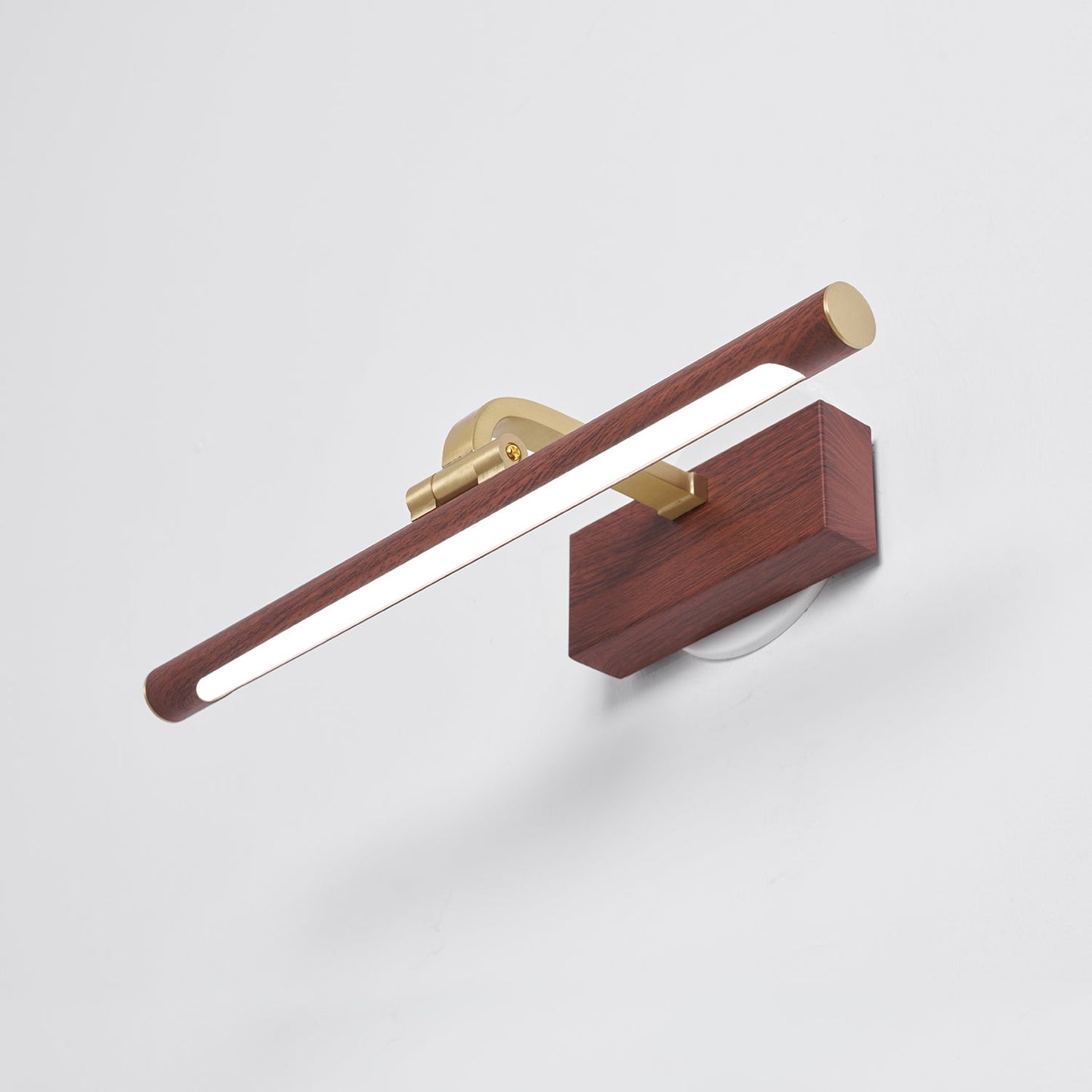 Walnut Linear LED Wall Light - Dimmable, Energy Efficient Illumination