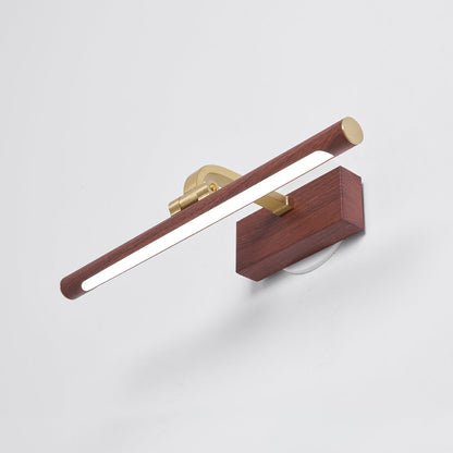 Walnut Linear LED Wall Light - Dimmable, Energy Efficient Illumination