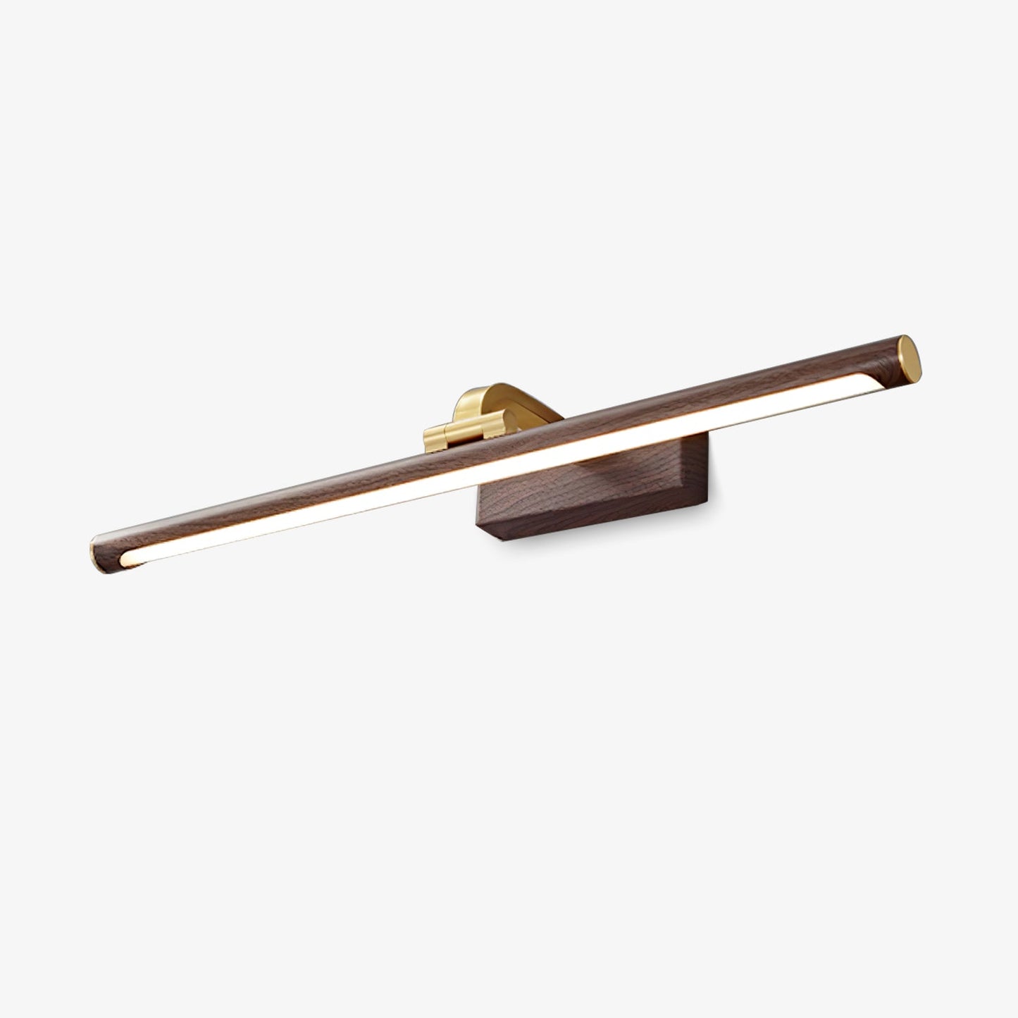 Walnut Linear LED Wall Light - Dimmable, Energy Efficient Illumination