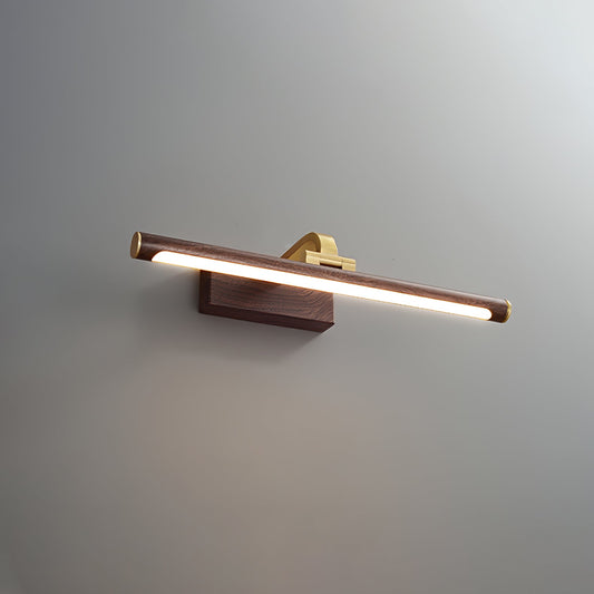Walnut Linear LED Wall Light - Dimmable, Energy Efficient Illumination