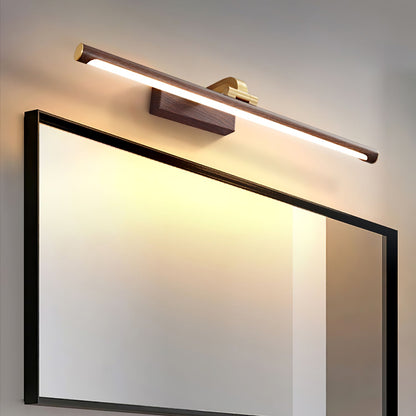 Walnut Linear LED Wall Light - Dimmable, Energy Efficient Illumination