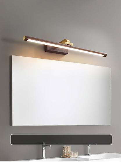 Walnut Linear LED Wall Light - Dimmable, Energy Efficient Illumination