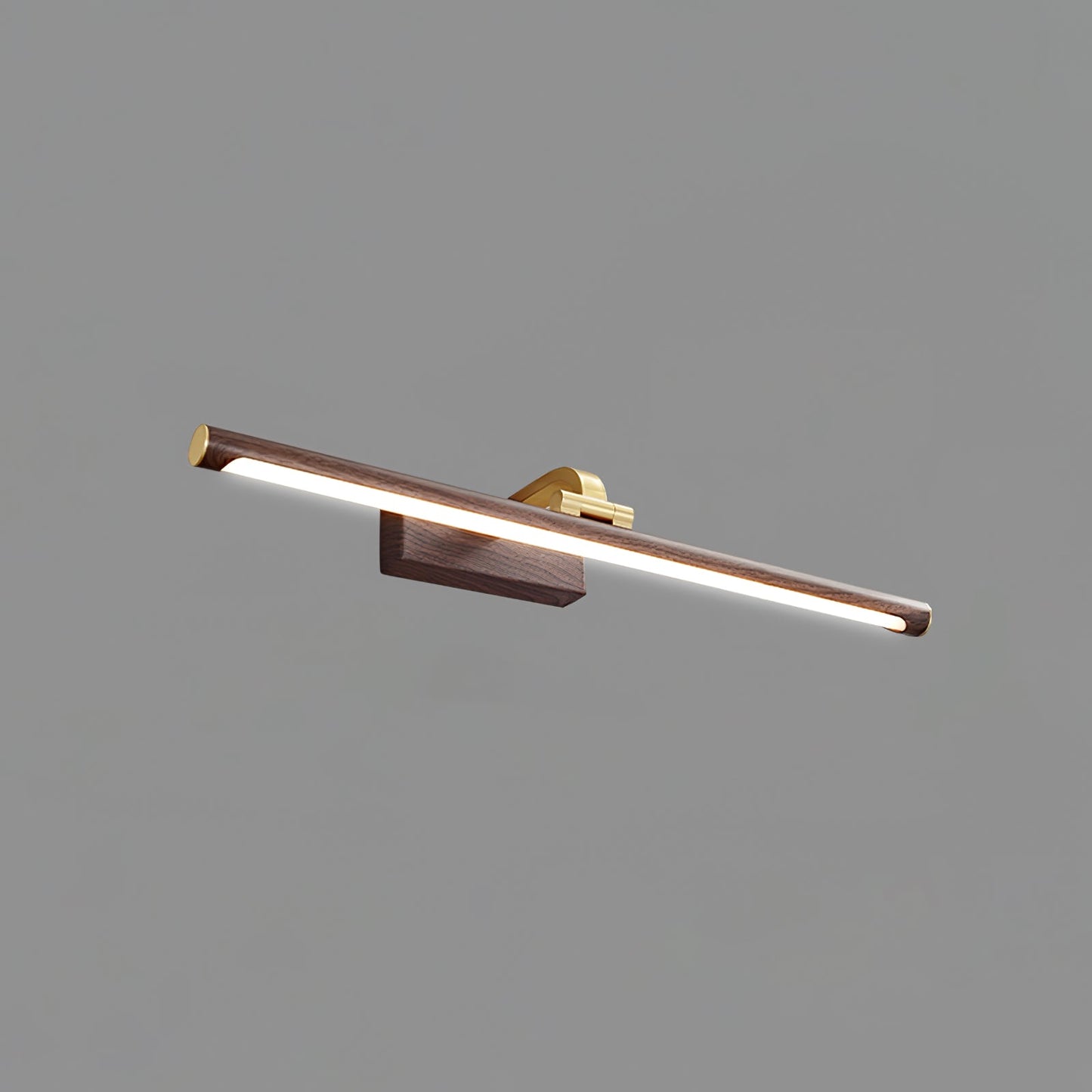 Walnut Linear LED Wall Light - Dimmable, Energy Efficient Illumination