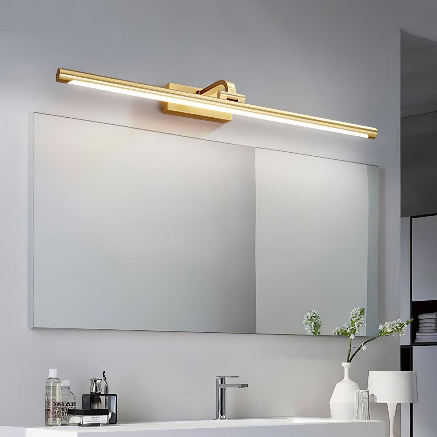 Walnut Linear LED Wall Light - Dimmable, Energy Efficient Illumination