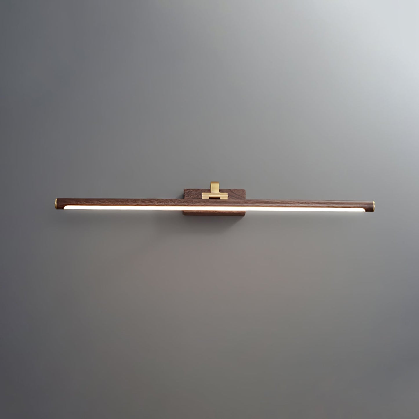 Walnut Linear LED Wall Light - Dimmable, Energy Efficient Illumination