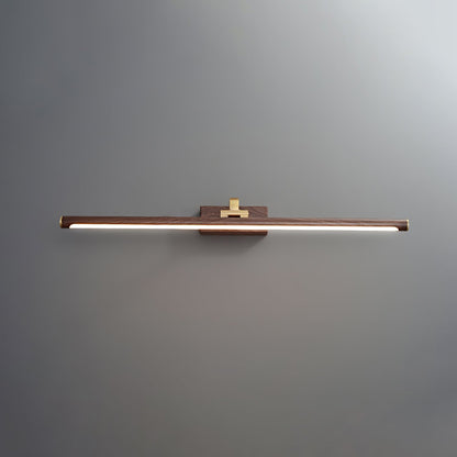 Walnut Linear LED Wall Light - Dimmable, Energy Efficient Illumination