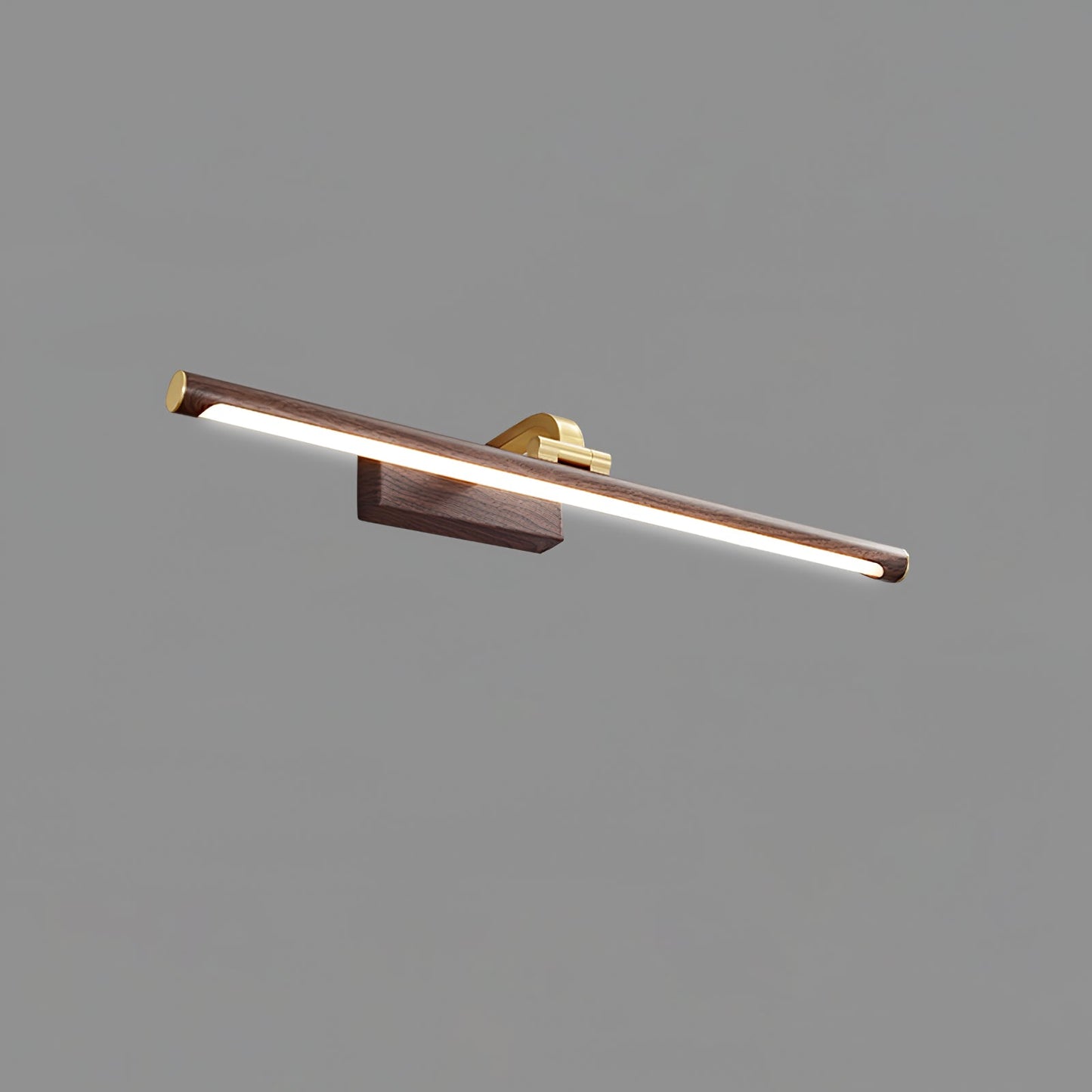Walnut Linear LED Wall Light - Dimmable, Energy Efficient Illumination