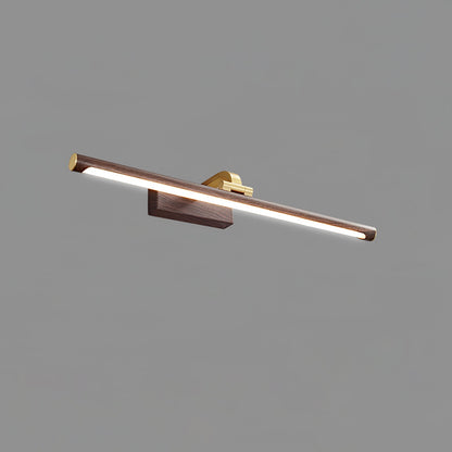 Walnut Linear LED Wall Light - Dimmable, Energy Efficient Illumination