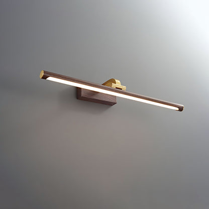 Walnut Linear LED Wall Light - Dimmable, Energy Efficient Illumination
