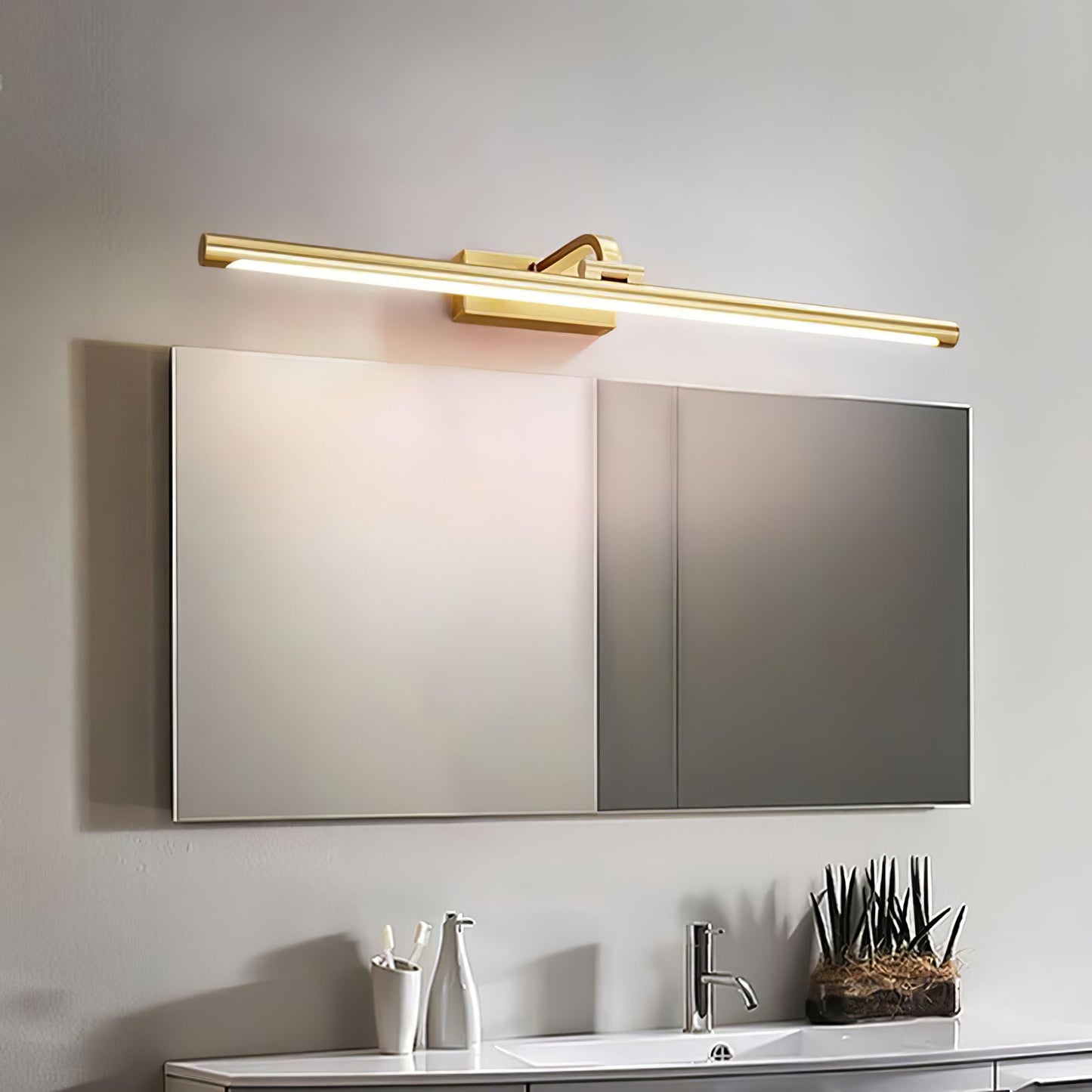 Walnut Linear LED Wall Light - Dimmable, Energy Efficient Illumination