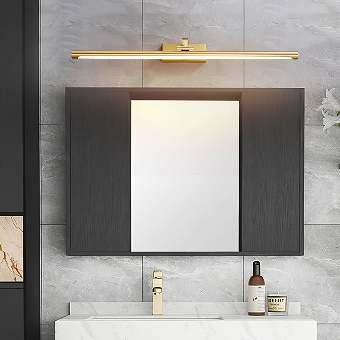 Walnut Linear LED Wall Light - Dimmable, Energy Efficient Illumination