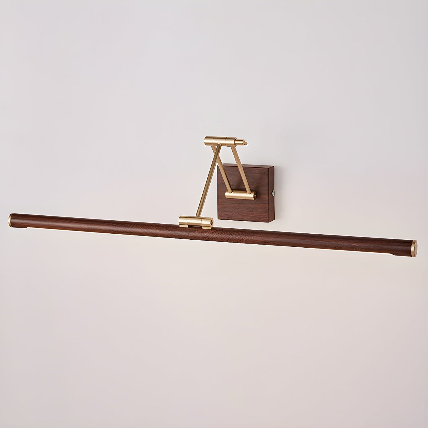 Walnut Linear Adjustable Wall Light - Dimmable & Energy Efficient