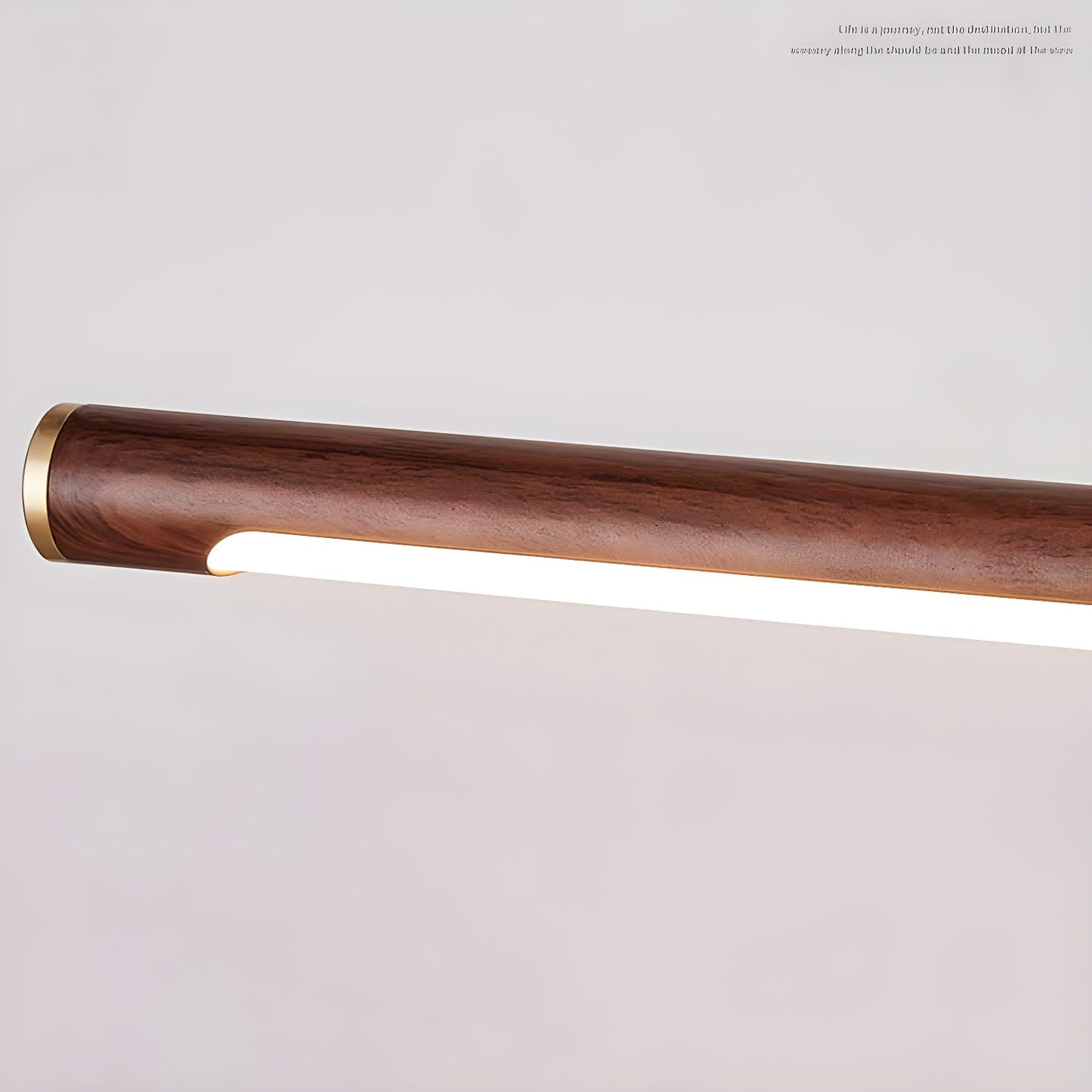 Walnut Linear Adjustable Wall Light - Dimmable & Energy Efficient