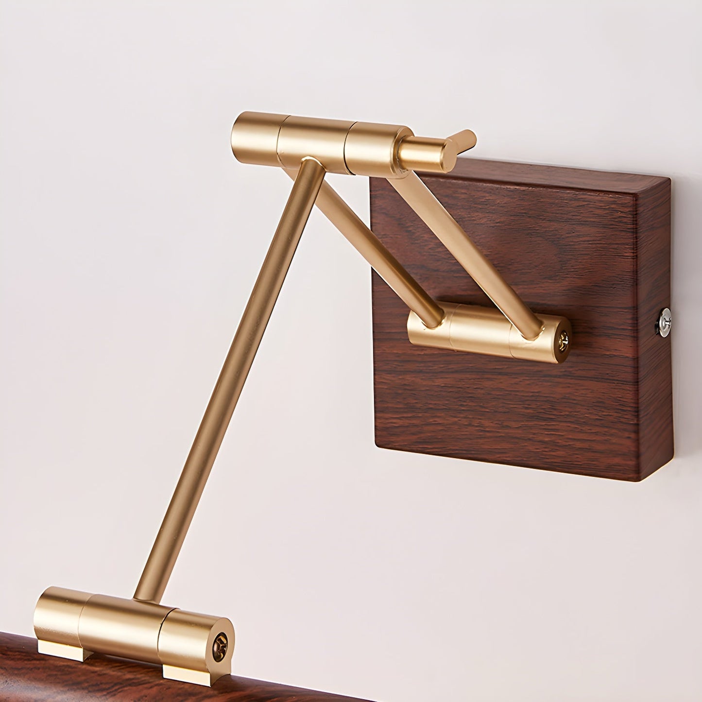 Walnut Linear Adjustable Wall Light - Dimmable & Energy Efficient
