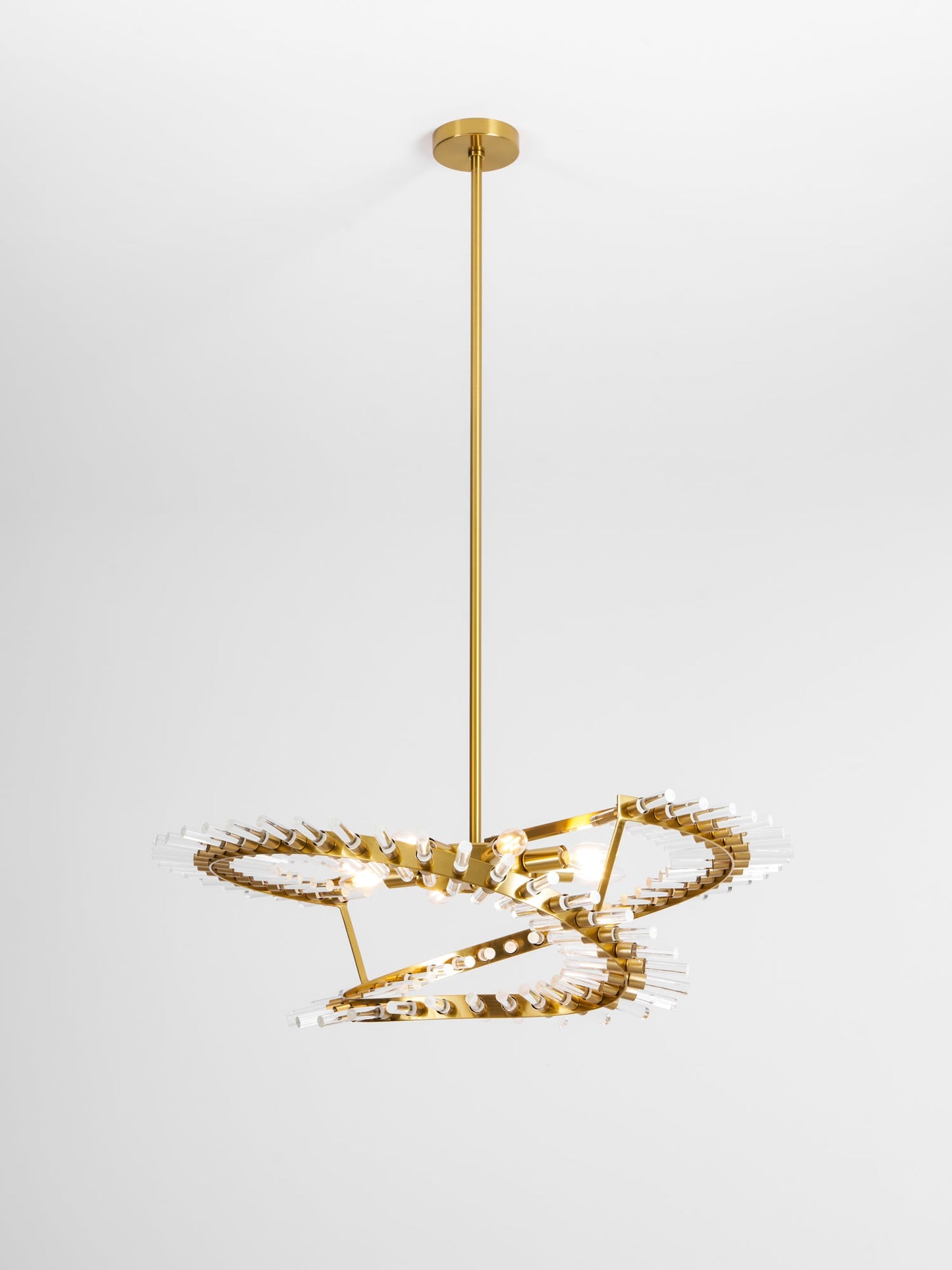 Waltz Art Chandelier - Elegant Design with Adjustable Height & LED Com