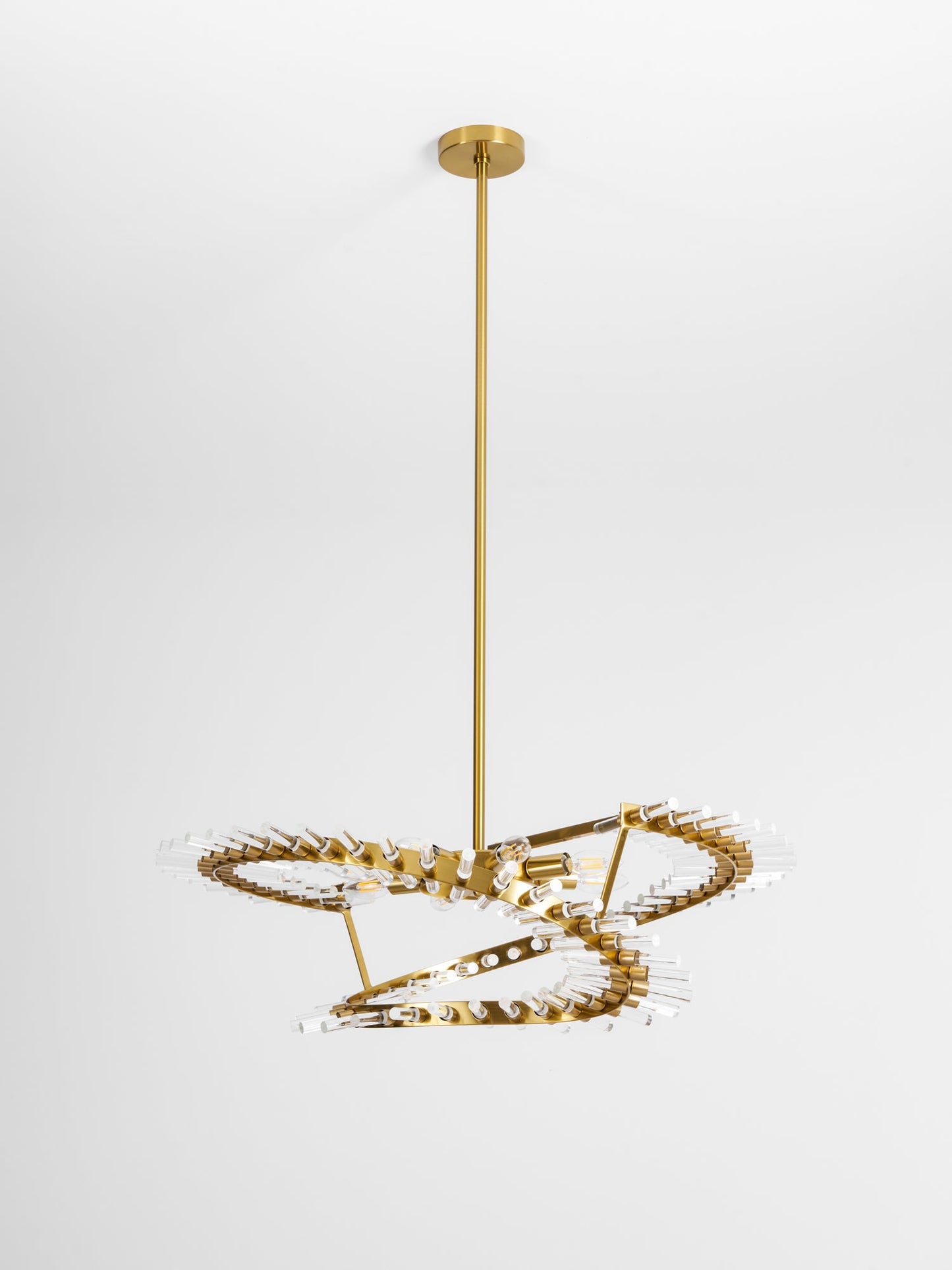 Waltz Art Chandelier - Elegant Design with Adjustable Height & LED Com