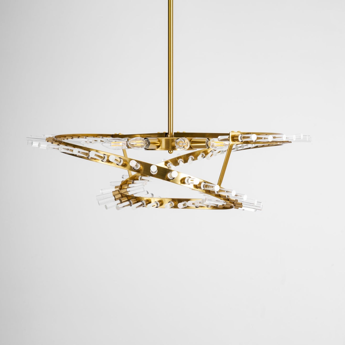 Waltz Art Chandelier - Elegant Design with Adjustable Height & LED Com