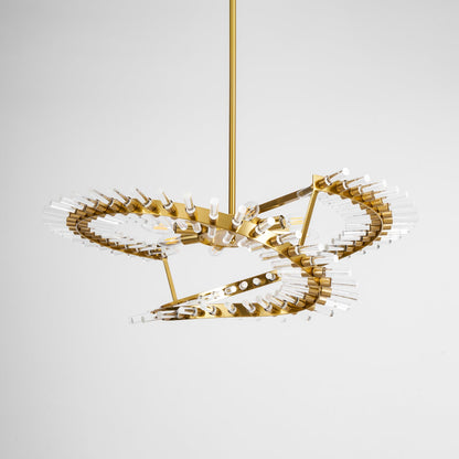 Waltz Art Chandelier - Elegant Design with Adjustable Height & LED Com