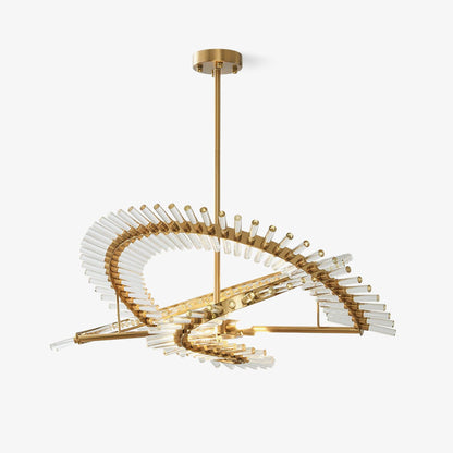 Waltz Art Chandelier - Elegant Design with Adjustable Height & LED Com