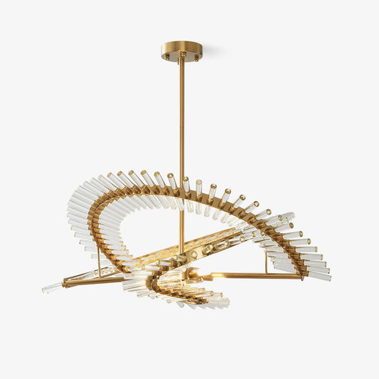 Waltz Art Chandelier - Elegant Design with Adjustable Height & LED Com