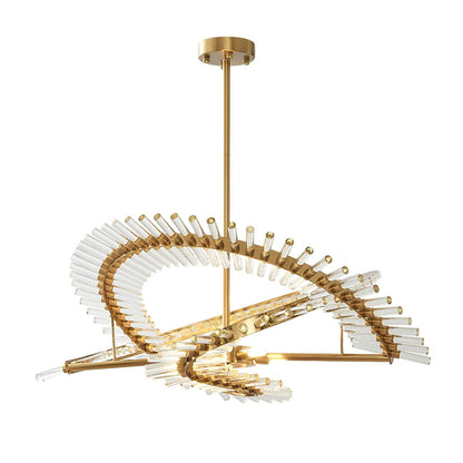 Waltz Art Chandelier - Elegant Design with Adjustable Height & LED Com