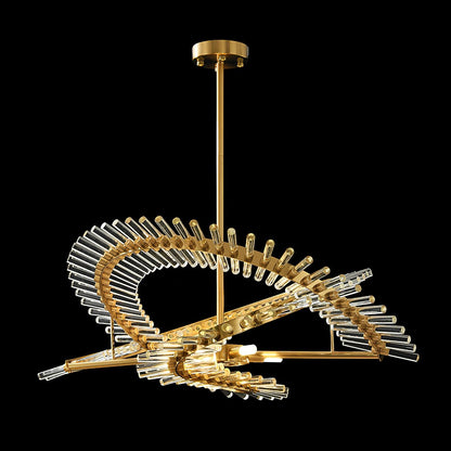 Waltz Art Chandelier - Elegant Design with Adjustable Height & LED Com