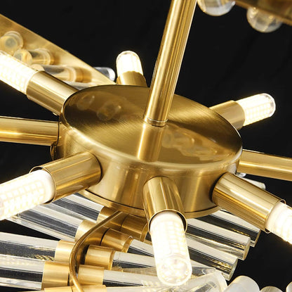 Waltz Art Chandelier - Elegant Design with Adjustable Height & LED Com