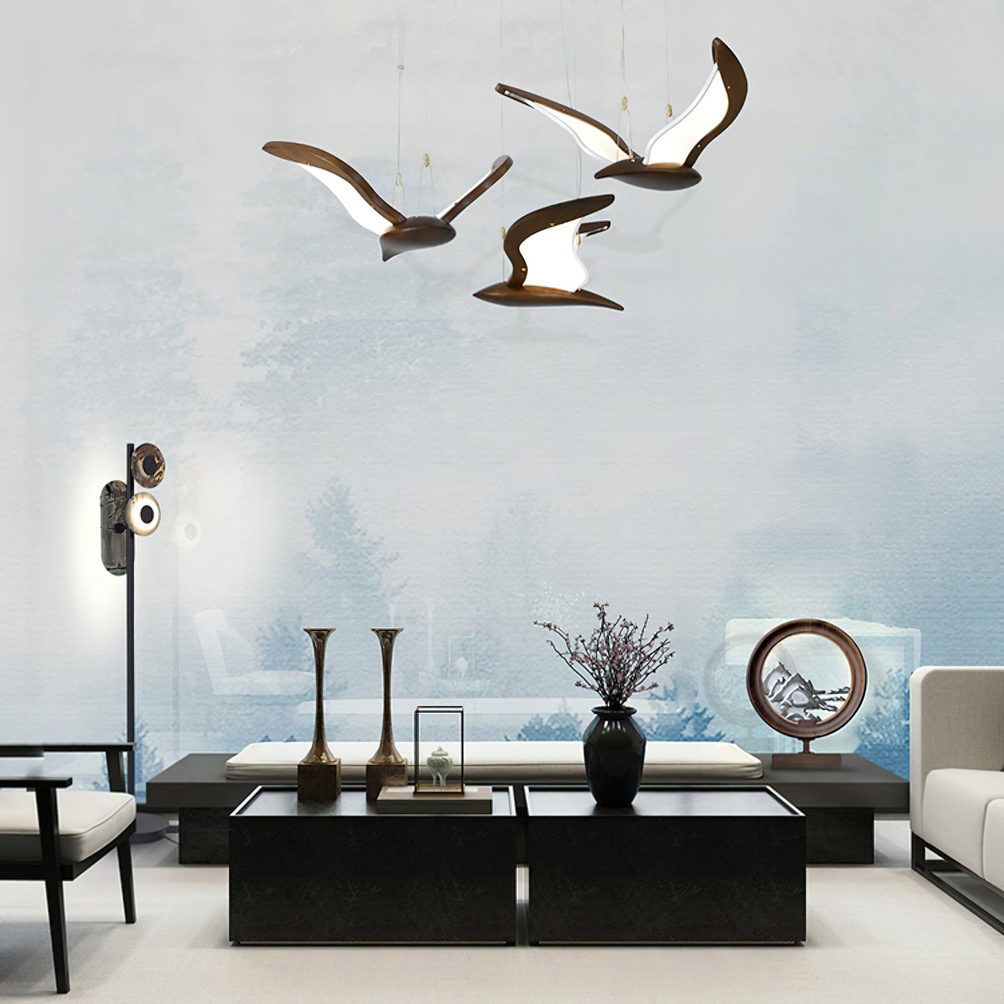 Elegant Warbler Chandelier - Adjustable Height, Energy-Efficient LED