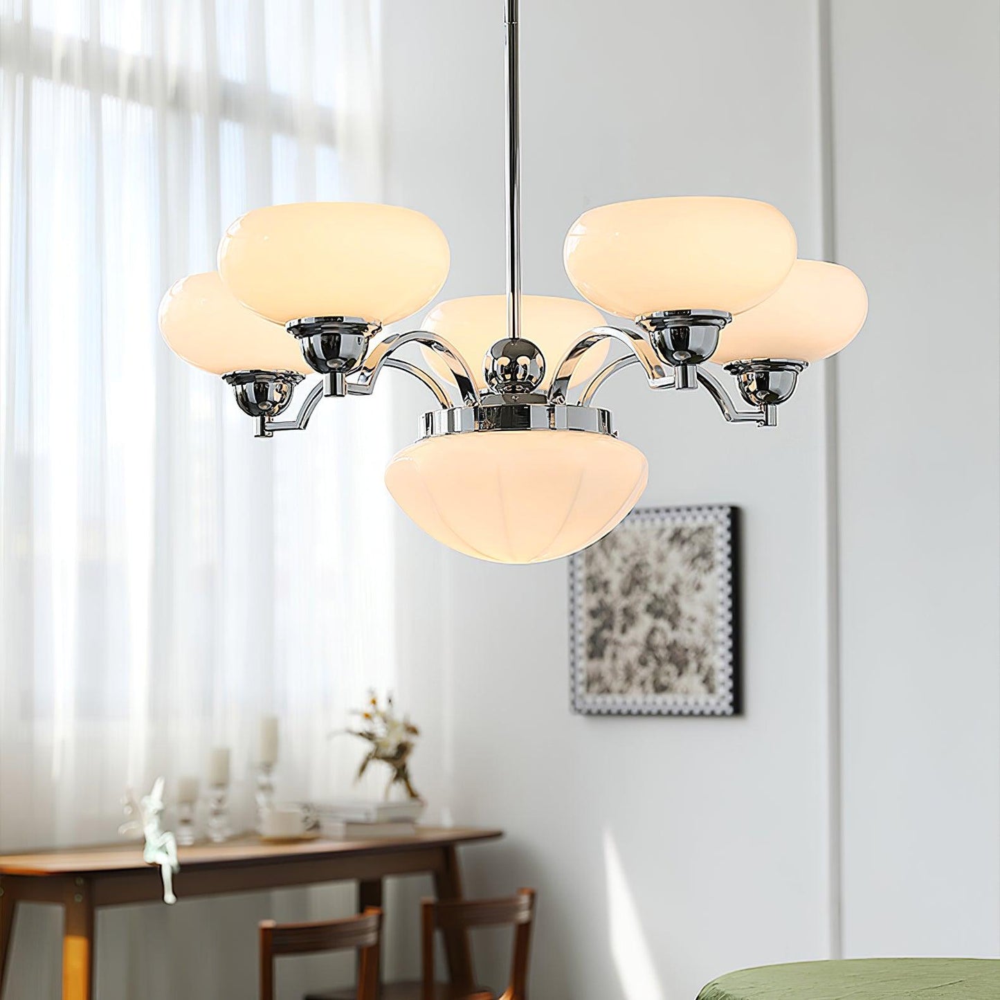 Elegant Warre Chandelier - Adjustable Height & Energy-Efficient LED
