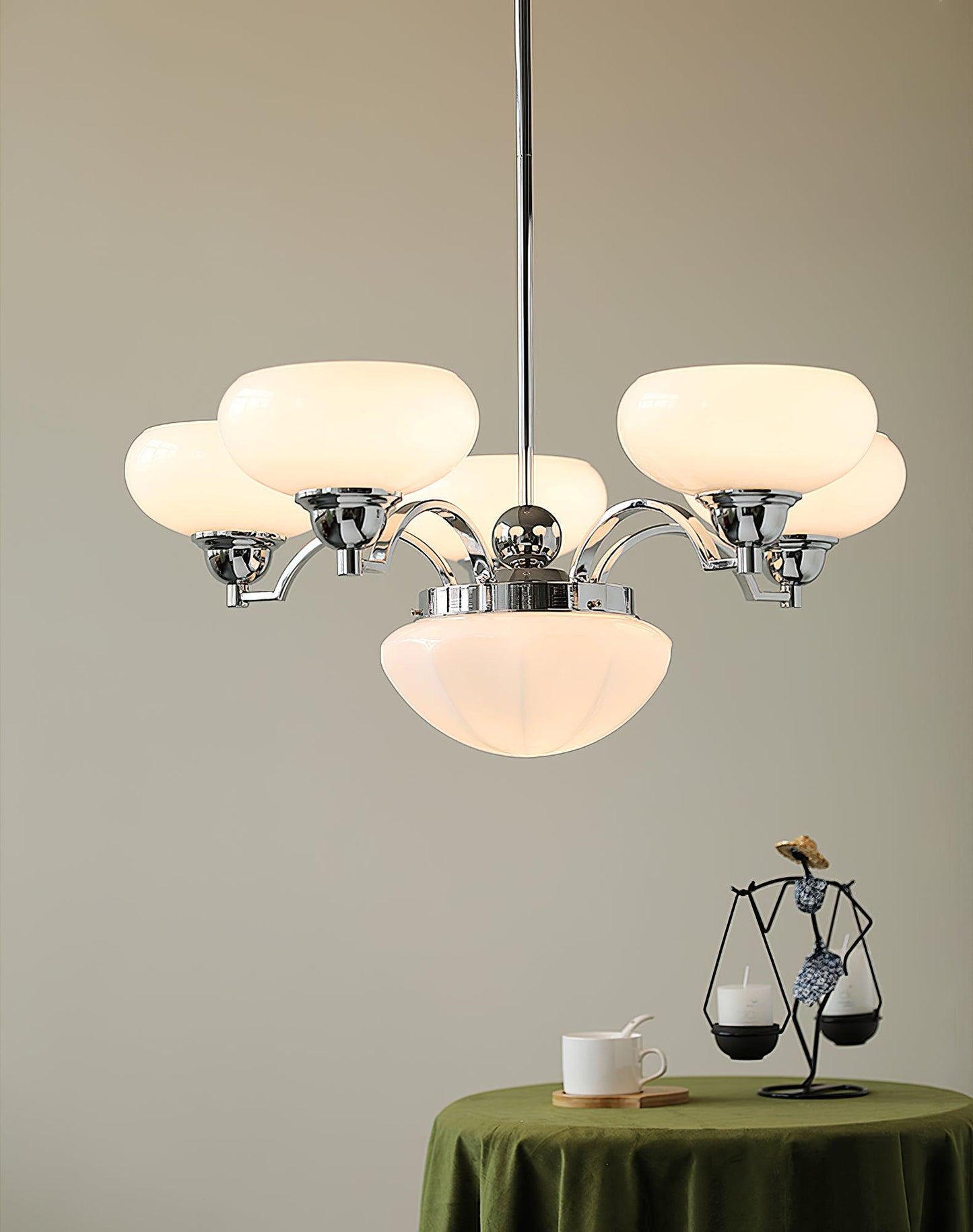 Elegant Warre Chandelier - Adjustable Height & Energy-Efficient LED