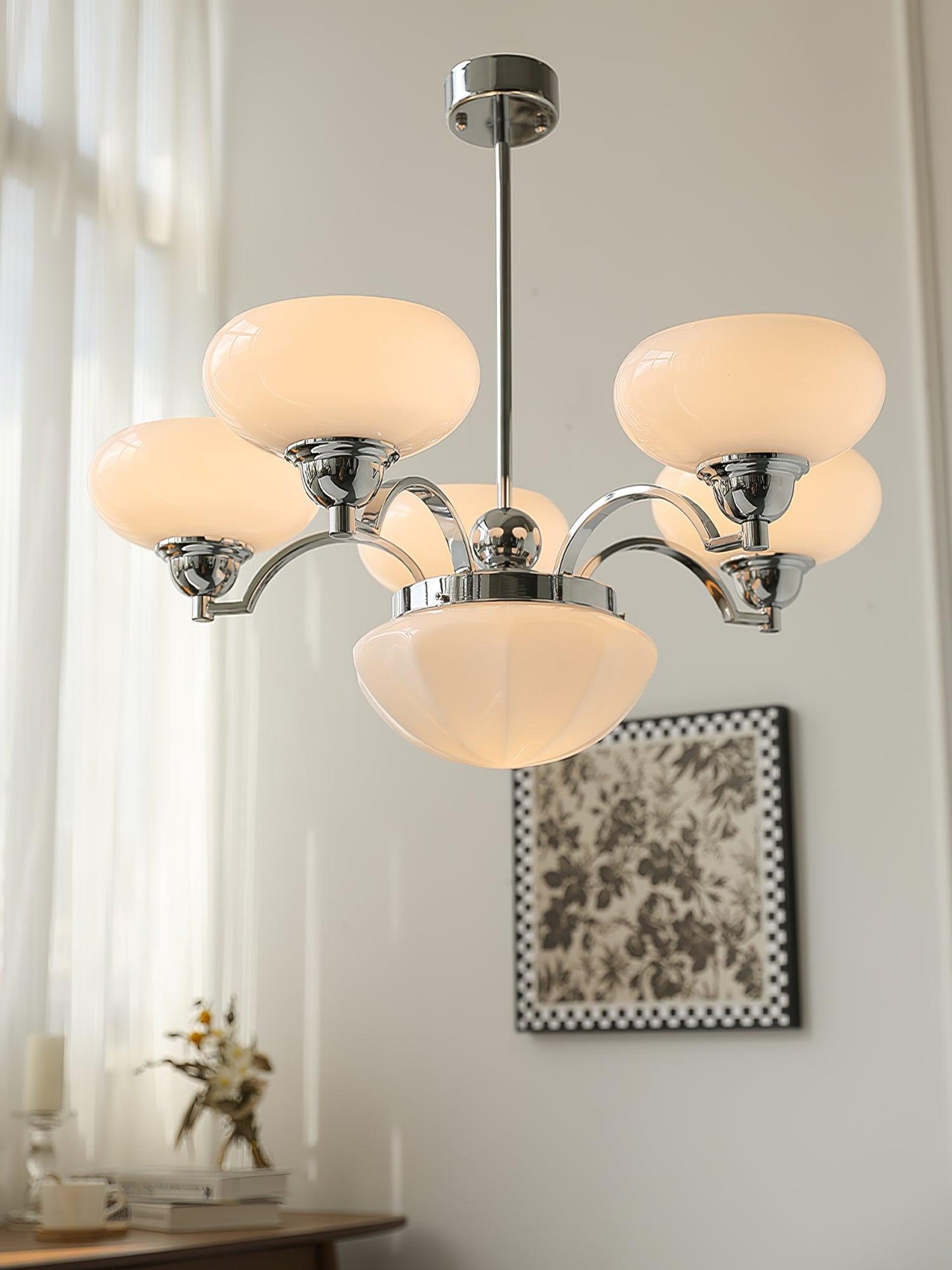 Elegant Warre Chandelier - Adjustable Height & Energy-Efficient LED
