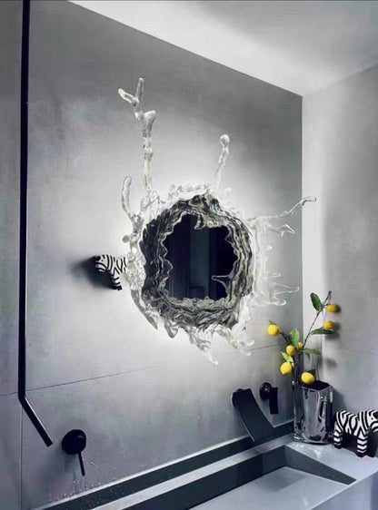 Water Drop Mirror Wall Lamp - Adjustable Brightness, Elegant Design
