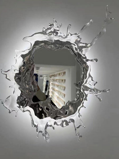 Water Drop Mirror Wall Lamp - Adjustable Brightness, Elegant Design