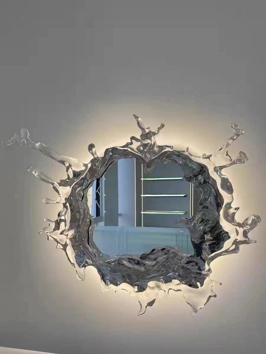 Water Drop Mirror Wall Lamp - Adjustable Brightness, Elegant Design