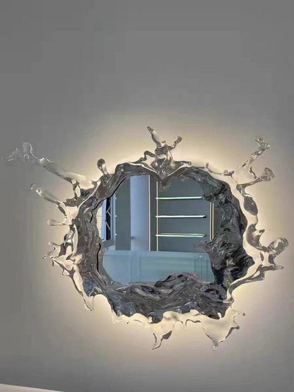 Water Drop Mirror Wall Lamp - Adjustable Brightness, Elegant Design
