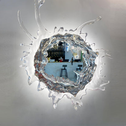 Water Drop Mirror Wall Lamp - Adjustable Brightness, Elegant Design
