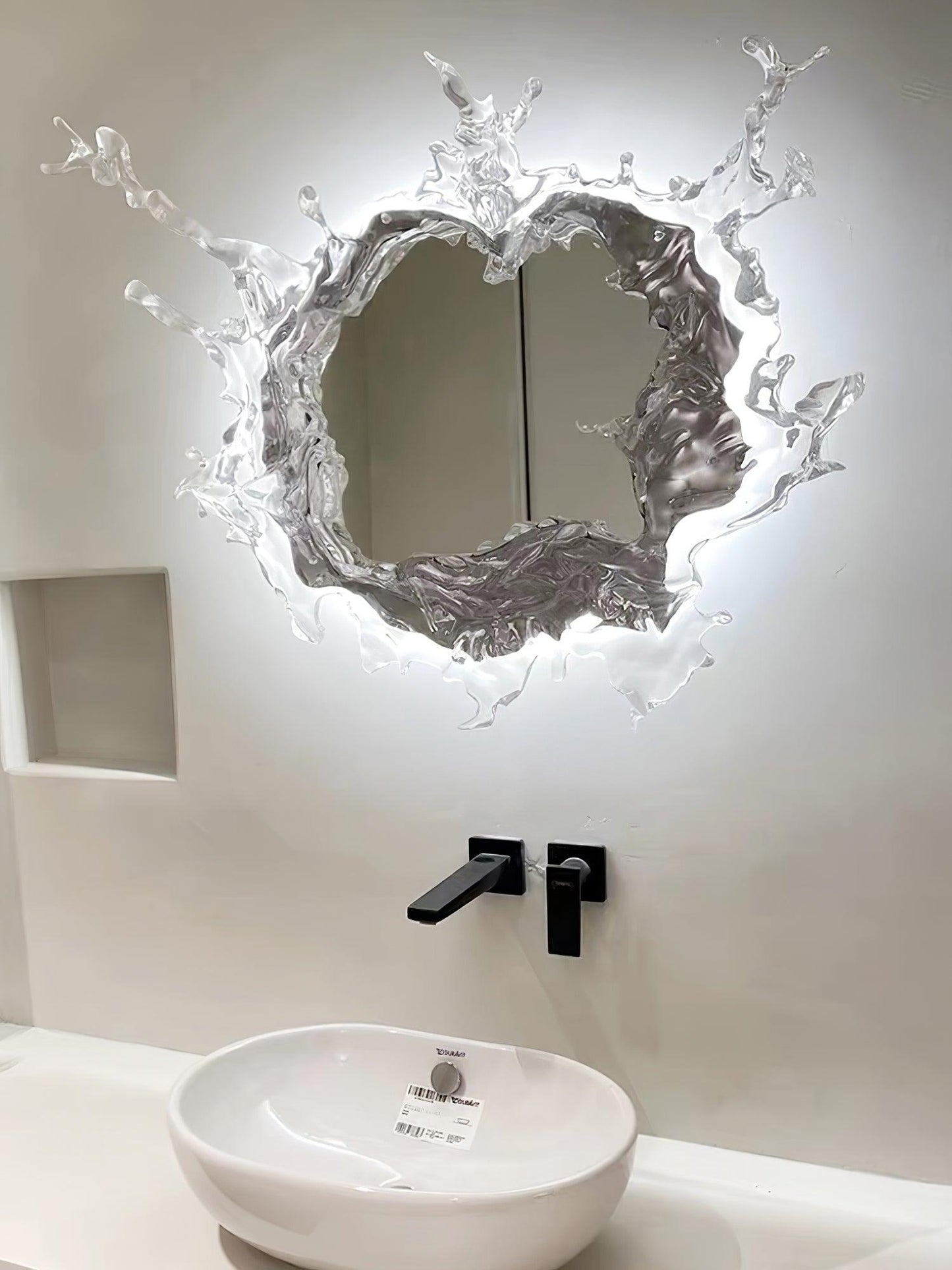 Water Drop Mirror Wall Lamp - Adjustable Brightness, Elegant Design