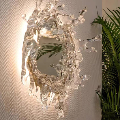 Water Drop Mirror Wall Lamp - Adjustable Brightness, Elegant Design