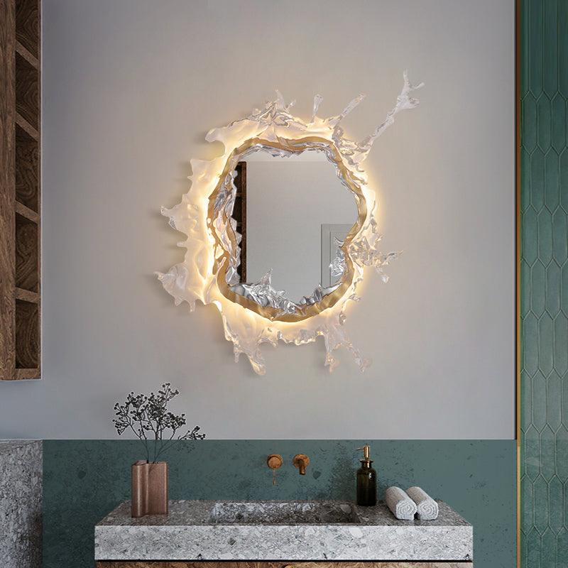 Water Drop Mirror Wall Lamp - Adjustable Brightness, Elegant Design