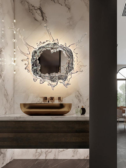 Water Drop Mirror Wall Lamp - Adjustable Brightness, Elegant Design