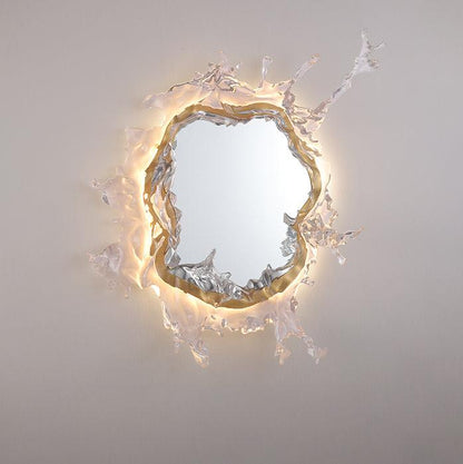 Water Drop Mirror Wall Lamp - Adjustable Brightness, Elegant Design
