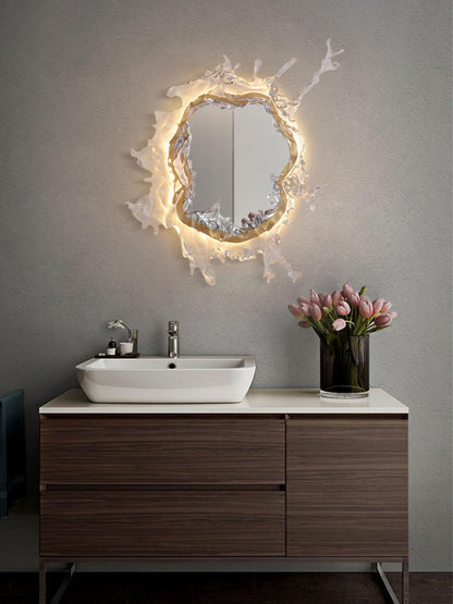Water Drop Mirror Wall Lamp - Adjustable Brightness, Elegant Design
