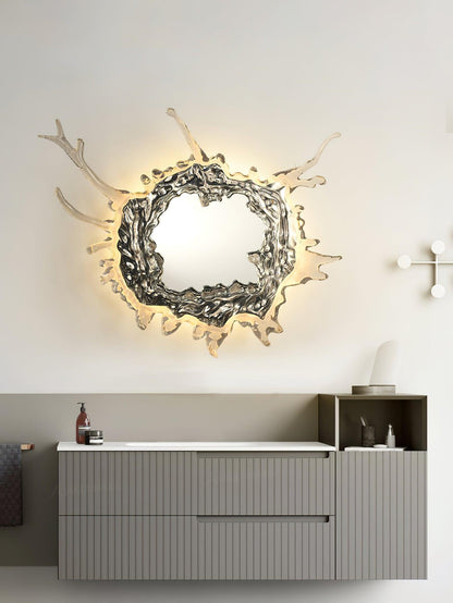 Water Drop Mirror Wall Lamp - Adjustable Brightness, Elegant Design