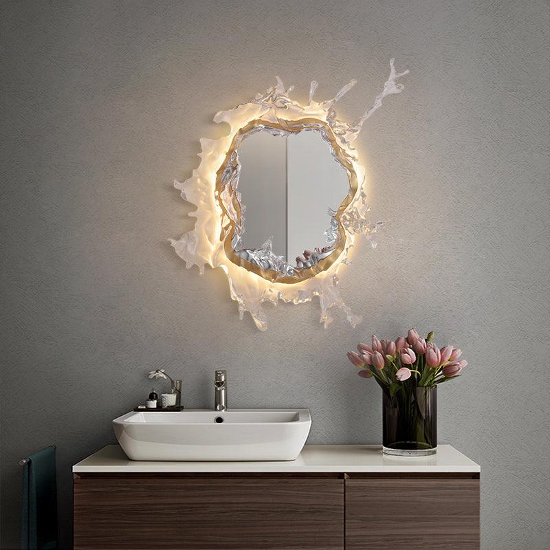 Water Drop Mirror Wall Lamp - Adjustable Brightness, Elegant Design