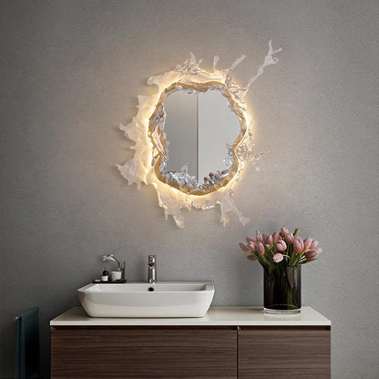 Water Drop Mirror Wall Lamp - Adjustable Brightness, Elegant Design