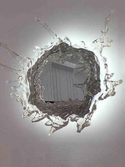 Water Drop Mirror Wall Lamp - Adjustable Brightness, Elegant Design