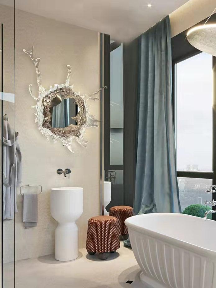 Water Drop Mirror Wall Lamp - Adjustable Brightness, Elegant Design