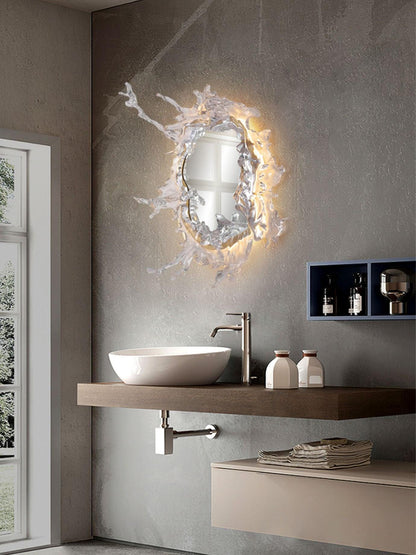 Water Drop Mirror Wall Lamp - Adjustable Brightness, Elegant Design